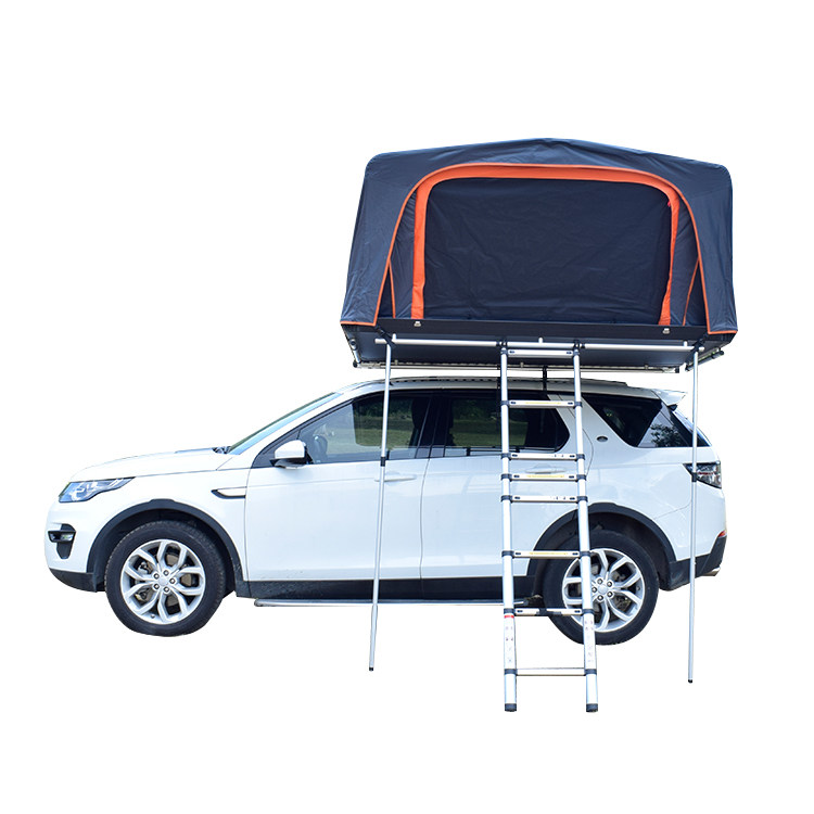 4 Person Foldable Roof Top Tent Camping Aluminum Shell+Aluminum Bottom